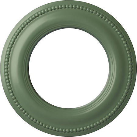 Ekena Millwork Bradford Classic Ceiling Medallion (Canopies up to 8 5/8"), 13"OD x 7 1/2"ID x 3/4"P, Athenian Green CM13BRAGF